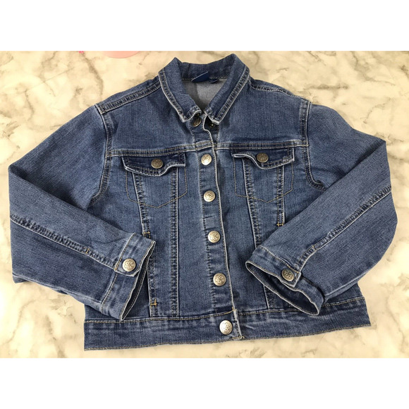 Disney Encanto Decorate Kids Denim Jacket Size M 7/8 - Picture 1 of 7